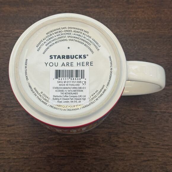 NEW 2 Starbucks Coffee Mug Roma and Italy "You Are Here" YAH Boxed 14 oz Rome - Picture 9 of 15